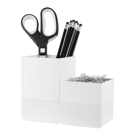 Bostitch Konnect Stackable Storage Cups, White, PK3 KT2-CUPKIT-WHT